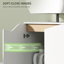 HOMCOM Under Sink Cabinet, Bathroom Sink Cabinet for Basin without Pedestal