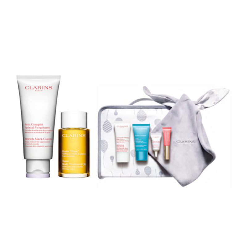 Clarins Beautiful Pregnacy 6 Piece Gift Set: Stretch Mark Minimizer 200ml - Body