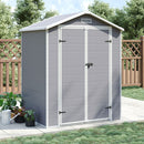 Livingandhome Plastic Outdoor Garden Storage Shed