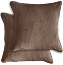 Enhanced Living Pair of Goodwood Textured Wave Pattern Cushion Covers - 43x43cm - Cases Only