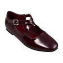 Casual Closed Toe Loafers Cross-Strap Mary Jane Shoes With Low Heel