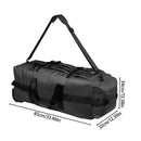 Modishion Grey Wheeled Nylon Large Travel Holdall