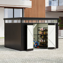 Breeins Outdoor Metal Garden Storage Shed