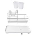 Lifeideas 2-Tier Metal Dish Rack with Utensil Holder Dish Drainer for Kitchen Counter