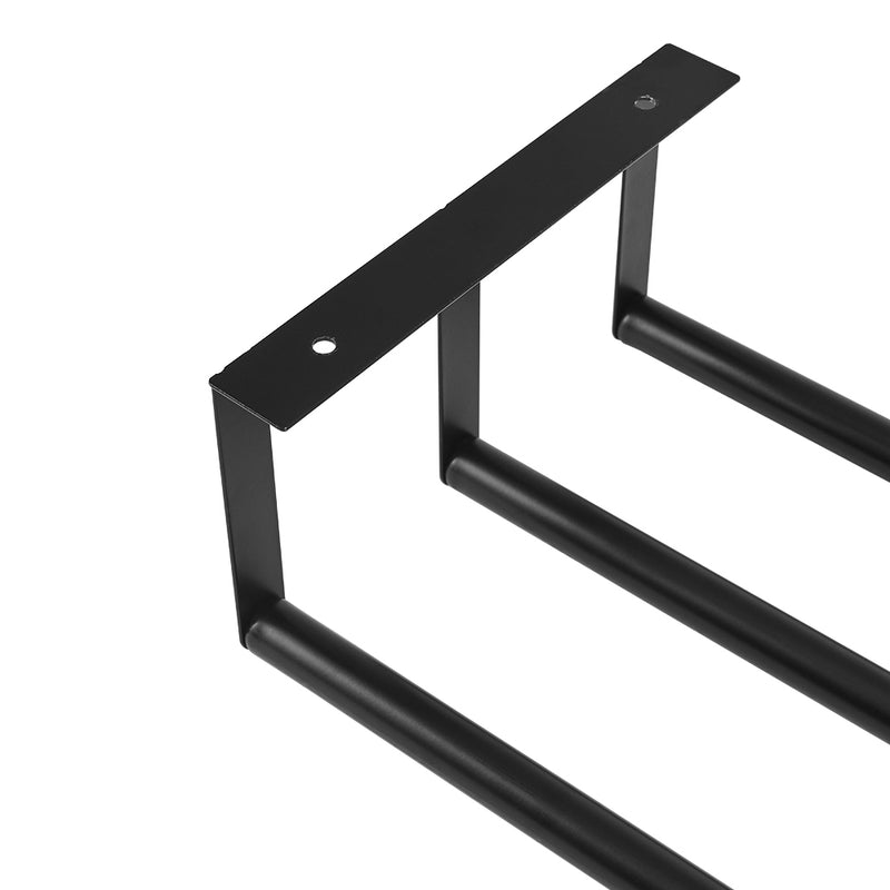 Lifeideas Durable & Chic: Premium Iron Space-Saving Bathroom Wall Mounted Towel Rack