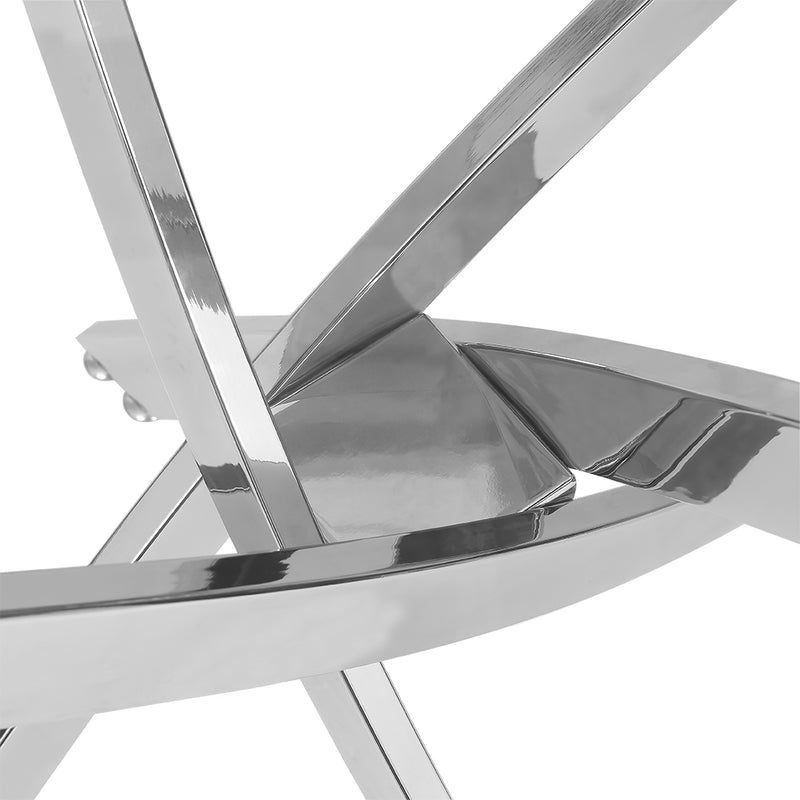 Livingandhome Stylish Tempered Glass Coffee Table