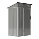 Breeins 4 x 3ft/5 x 3ft Metal Garden Storage Shed with Lockable Door