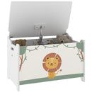 AIYAPLAY Toy Box With Lid, Safety Hinges For Kids, Nursery, Bedroom,