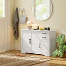 HOMCOM Sideboard with Soft-Close Doors, Modern Storage Cabinet White