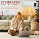 HOMCOM 2000W Wall Mounted Ceramic Heater with Remote Control for Home White