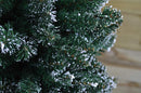 6.5ft (2m) Pencil Style Slim Snow Tipped Artificial Christmas Tree in Green