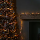 18.7m 750 LED TreeBrights Christmas String Lights with Timer in Vintage Gold and Red on Clear Cable