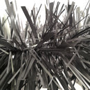 2m x 15cm Chunky & Fine Mix Christmas Tinsel Garland in Matt Graphite