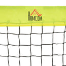 HOMCOM Football Goal Folding Outdoor with All Weather Net 6'x3' Yellow