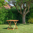 Outdoor 2 Person Folding Square Wooden Garden Dining Table Chairs Set