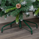 7ft (2.1m) Frosted Glacier Pine Snow Tipped Christmas Tree with Pinecones and 956 Tips
