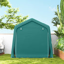 Outsunny Outdoor Garden Storage Shed Waterproof Bike Tent  W/ Zipper Doors