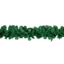 2.7m x 25cm Plain Green Traditional Christmas Garland with 260 Tips