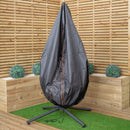 Samuel Alexander 115x190cm Hanging Egg Chair Cover For Garden Swing Chair Hammock Garden Furniture Covers Waterproof For Standing Egg Chair Heavy Duty Zipper Balcony Furniture