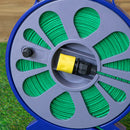 15m Lay-Flat Garden Hose Pipe with Storage Cassette
