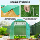 Outsunny Polytunnel Greenhouse With PE Cover, Galvanised Steel Frame, Green