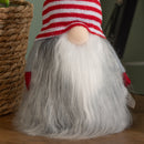 34cm Festive Gonk Cuddly Santa Indoor Christmas Plush Decoration in Striped Hat