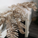 1.8m Light Champagne Glitter Fir Christmas Garland Decoration