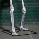 5ft (1.5m) Full Body Halloween Standing Skeleton With Posable Joints & Red LED Eyes