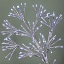 90cm Light up Silver Starburst Christmas Snowflake Hanging Decoration with 660 White LEDs