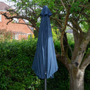 Samuel Alexander 2.7m Havana Garden Patio Parasol with Crank Handle in Blue