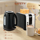 HOMCOM 1.7L 3000W Rapid Boil Jug Kettle and 2-Slice Toaster Set