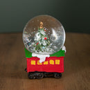 25cm All Aboard Santa's Train Christmas Snow Sphere Decoration