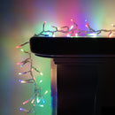 960 LED 12.4m Premier Cluster Indoor Outdoor Multi Function Mains Operated Christmas Lights with Timer on Clear Cable in Multicoloured