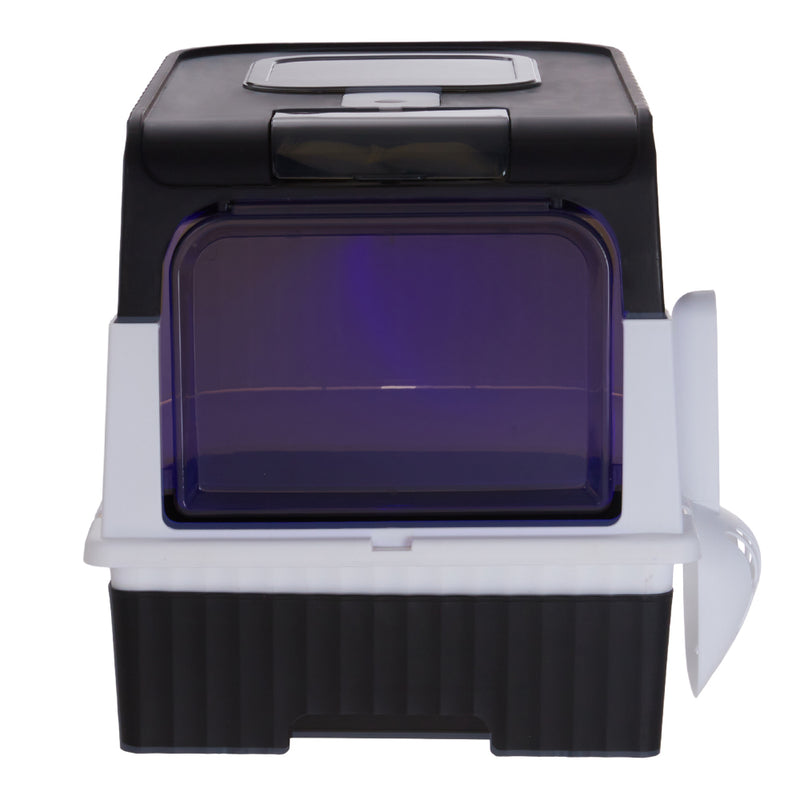 KidKid Large Enclosed Cat Litter Box with Disinfection Light
