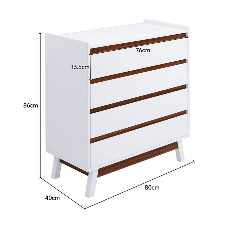 Livingandhome Storage Cabinet with Drawers