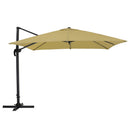Large Square Canopy Rotating Outdoor Cantilever Parasol With Base