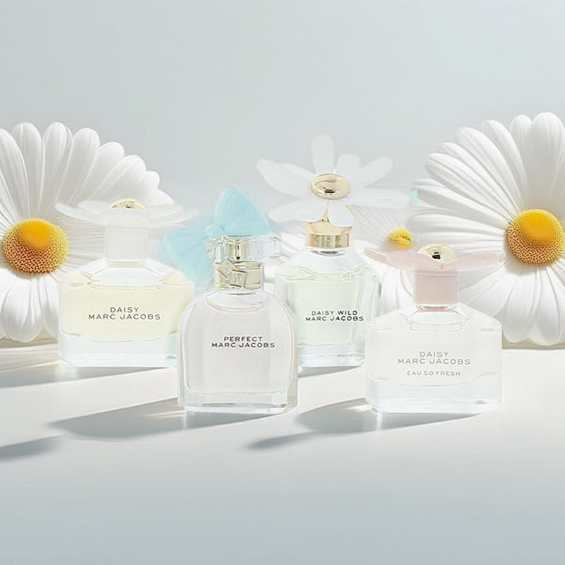 Marc Jacobs 4 Piece Gift Set: Daisy Wild EDP 4ml - Perfect EDP 5ml - E
