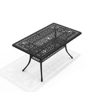 Breeins Set Of 7 Retro Garden Bistro Set Cast Aluminum With Cushions