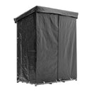 Breeins Metal Tube Firewood Rack With Roof