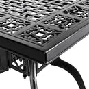 Breeins 3-Piece Cast Aluminum Square Outdoor Dining Set With Cushions