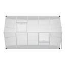 Breeins Large Aluminium Polycarbonate Garden Greenhouse