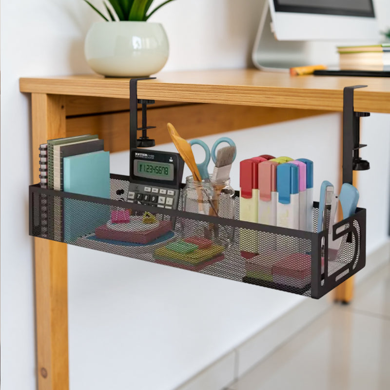 Livingandhome Desk Mounted Cable Storage Organizer