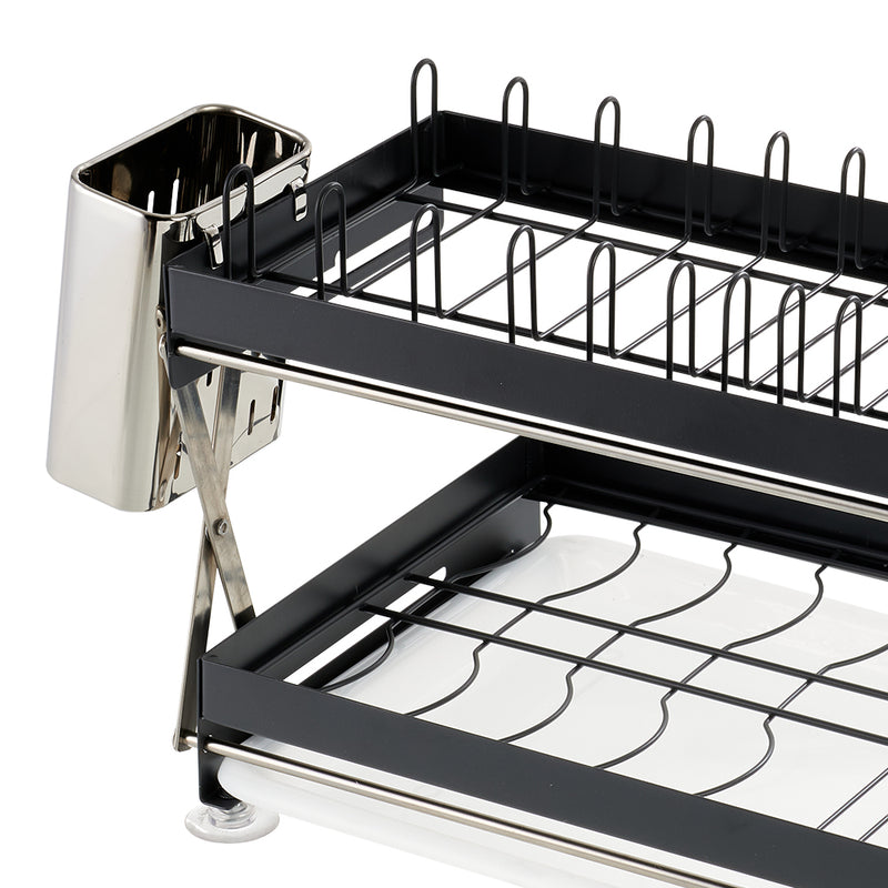 Lifeideas 2-Tier Carbon Steel Dish Drainer