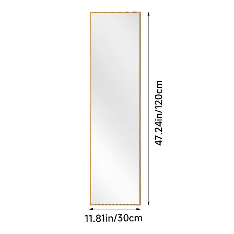 Livingandhome Modern Slim Frame Full Length Wall Mirror
