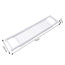 Lifeideas Bamboo Bath Tray Bathtub Caddy for Bathroom