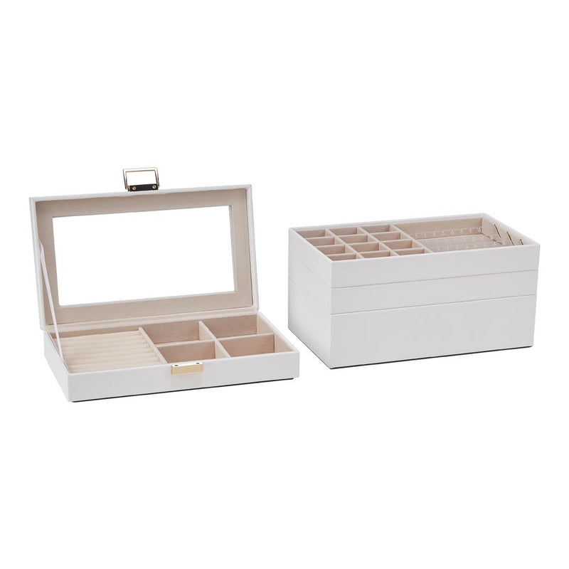 Sheonly 4-Tier Jewellery Storage Box with Transparent Lid