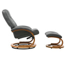 Livingandhome Ergonomic Executive Office Reclining Chair With Footstool