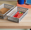 Single Small Handy Basket Grey