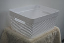 Lewis's Dots Basket - White
