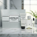 Montblanc Explorer Platinum 3 Piece Gift Set: Eau De Parfum 100ml - Eau De Parfum 7.5 - Shower Gel 100ml
